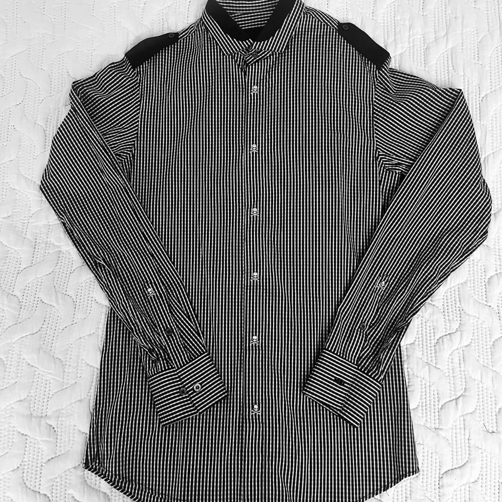 Philipp Plein button down dress shirt. Size M
